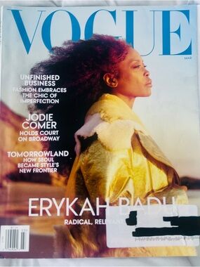 Vogue Magazine March 2023 Cover Featuring Erykah Badu